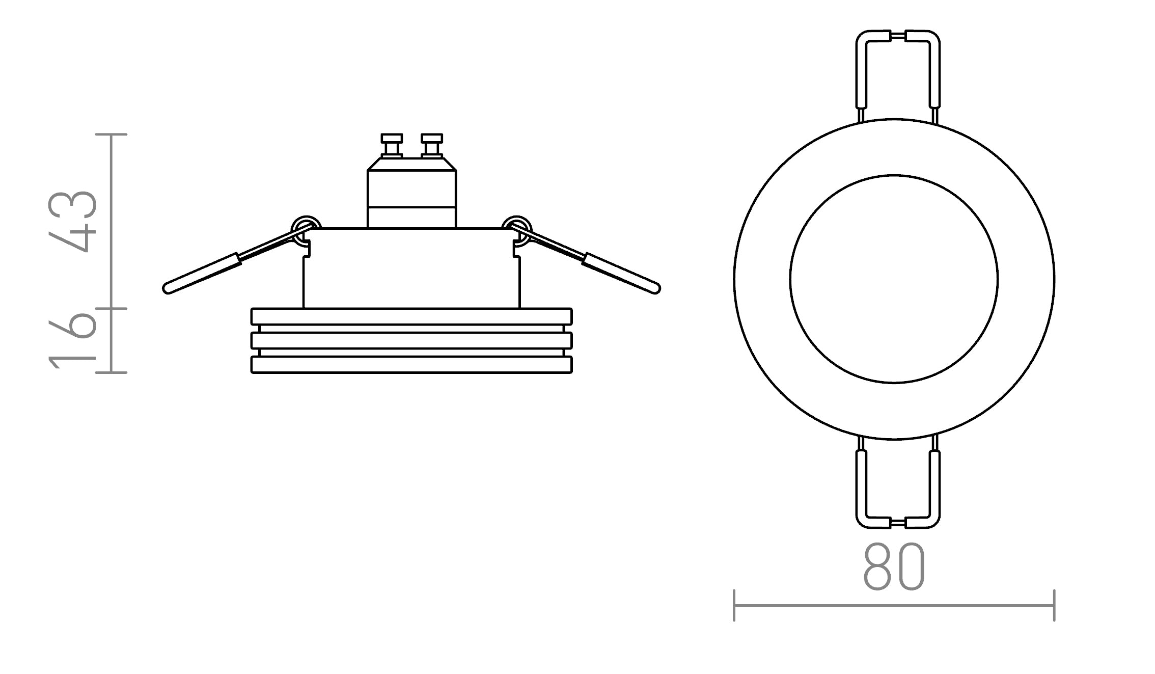 REWA fest lampe - Product sketch