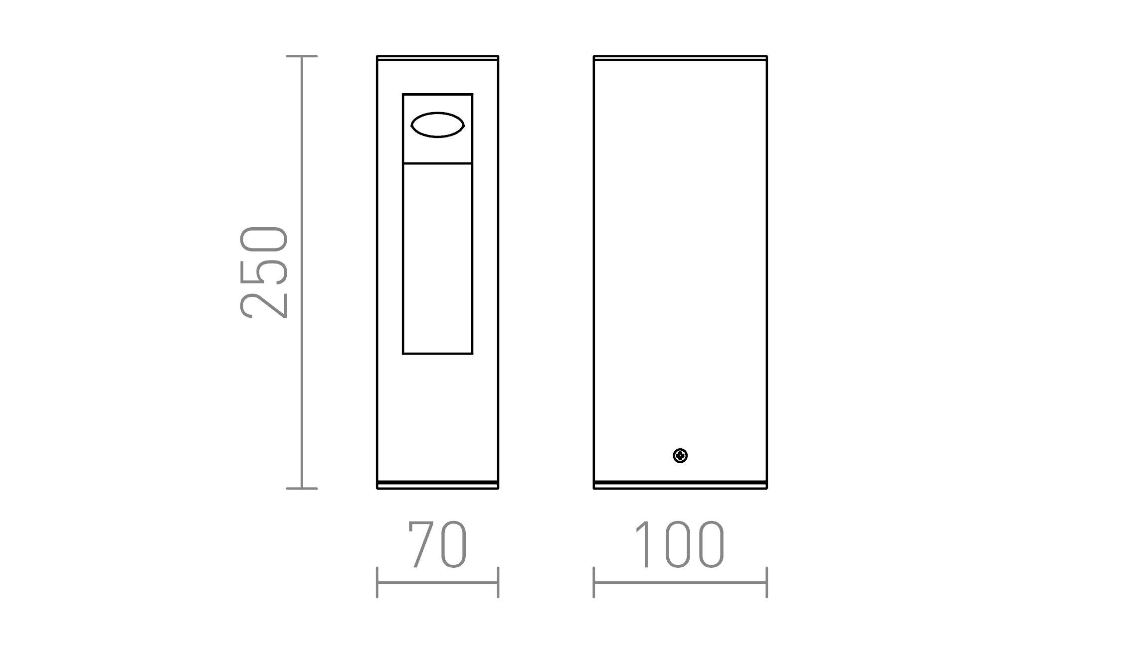 TREEZA LED 25 - Product sketch