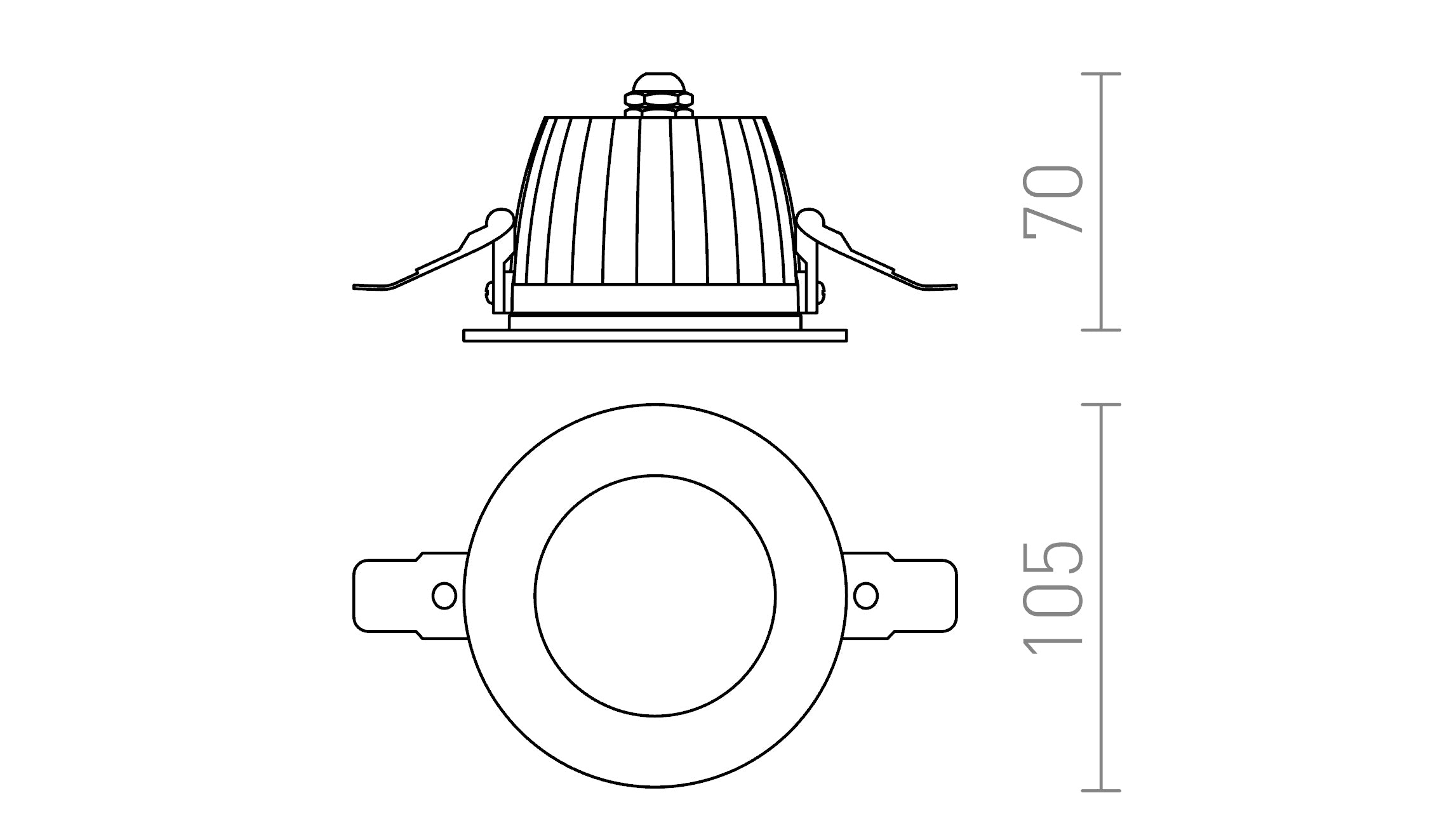 AMIGA ROUND - Product sketch
