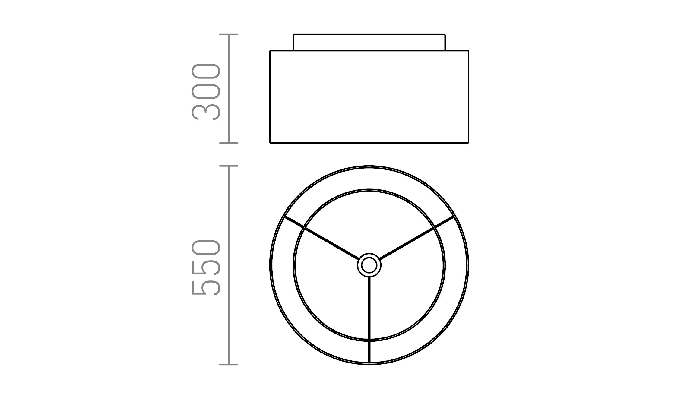DOUBLE 55/30 - Product sketch