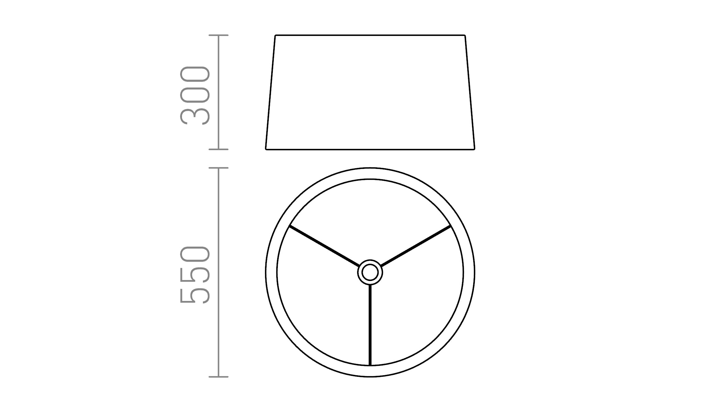 ASPRO 55/30 shade - Product sketch