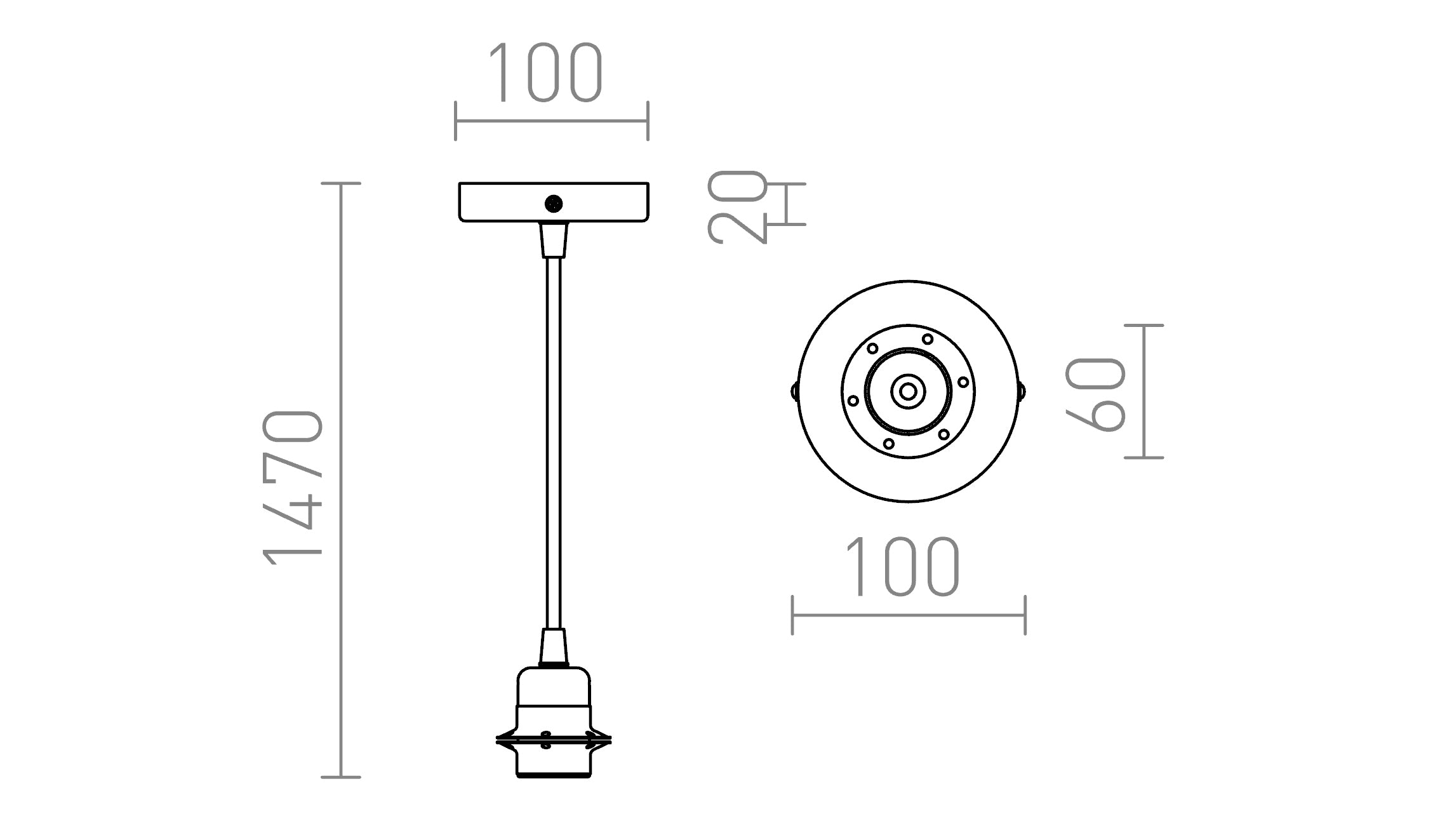 ELISA BLACK CHROME - Product sketch