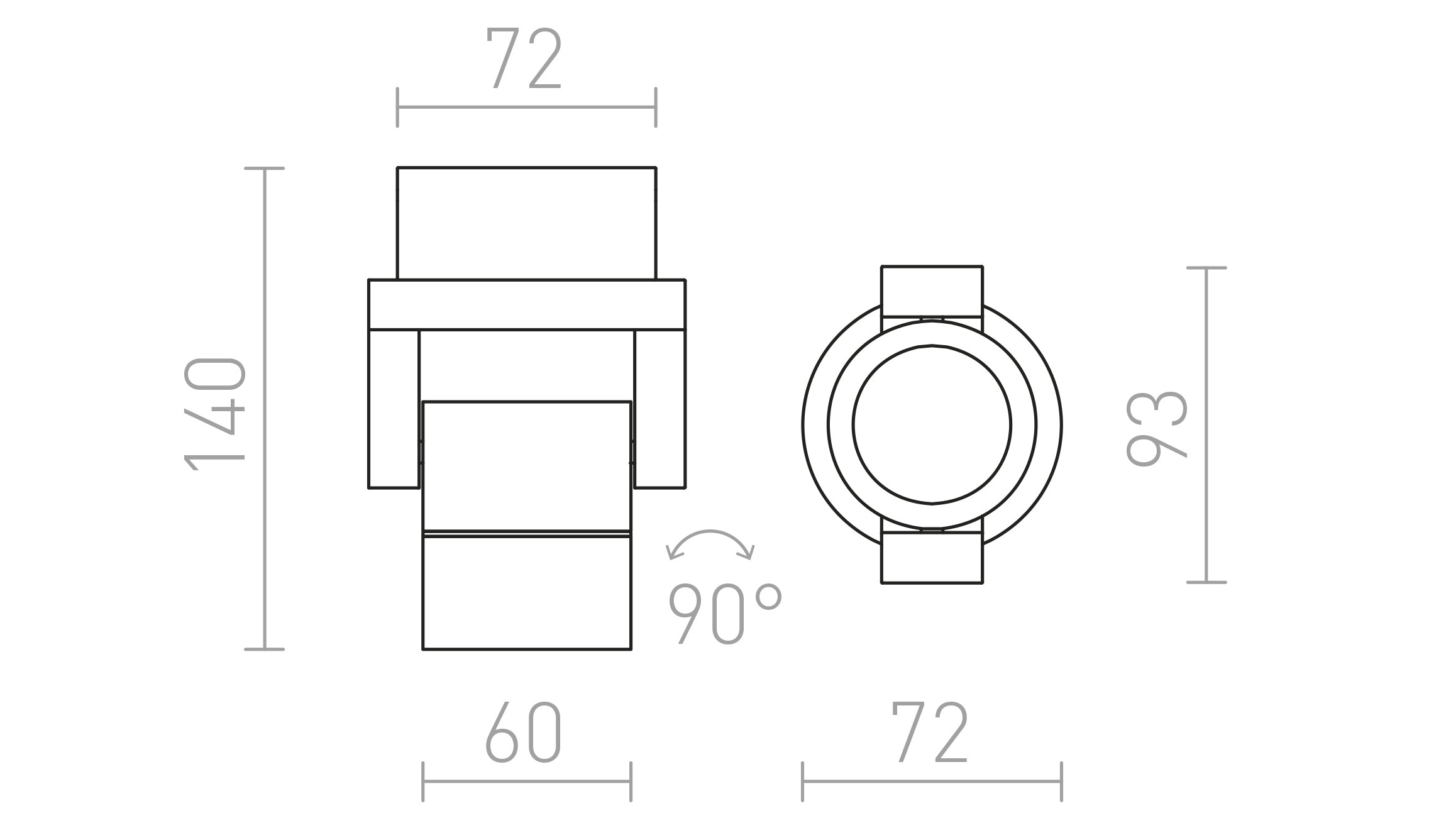ORIT  wall lamp - Product sketch