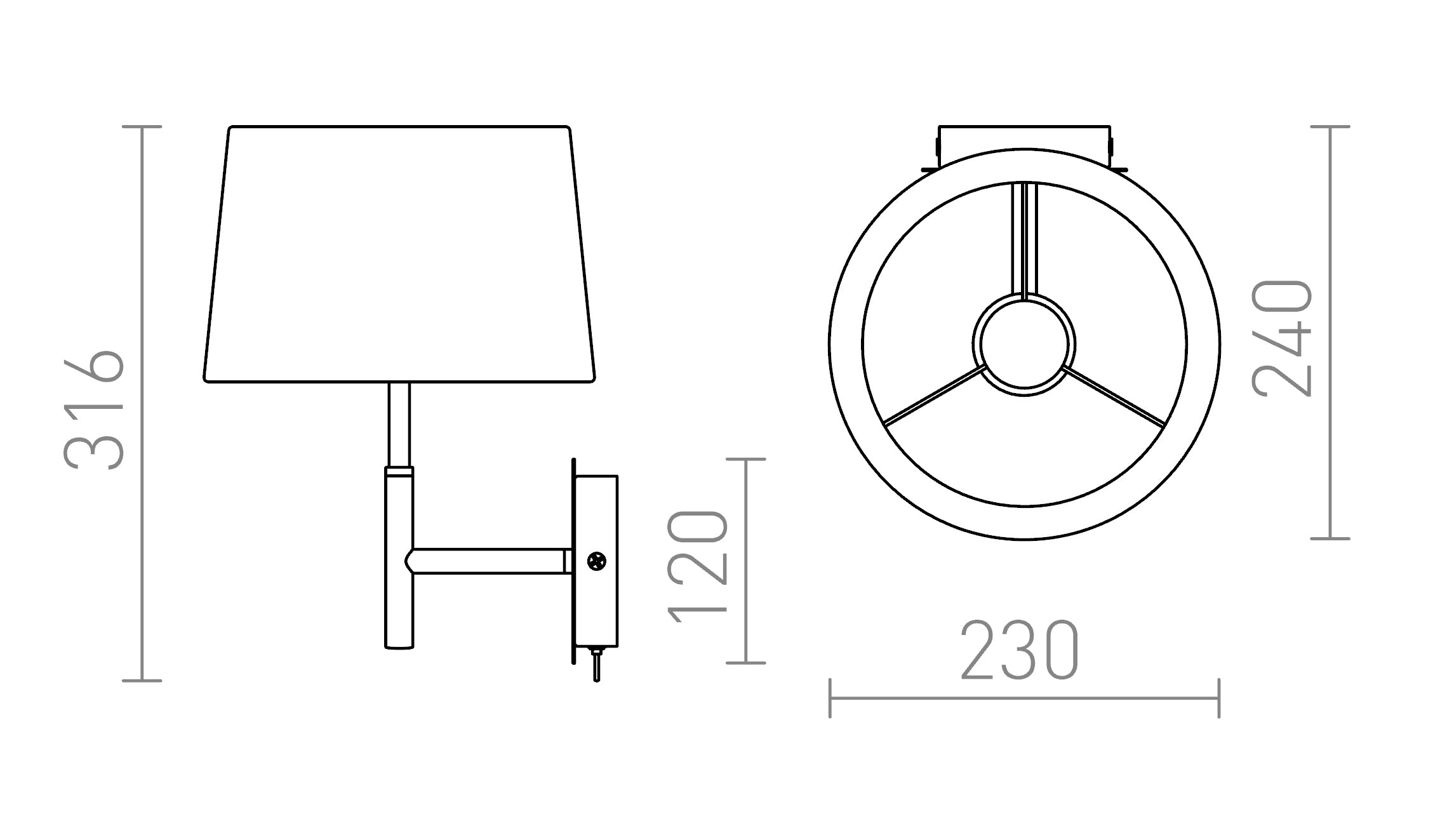 BROADWAY WALL - Product sketch