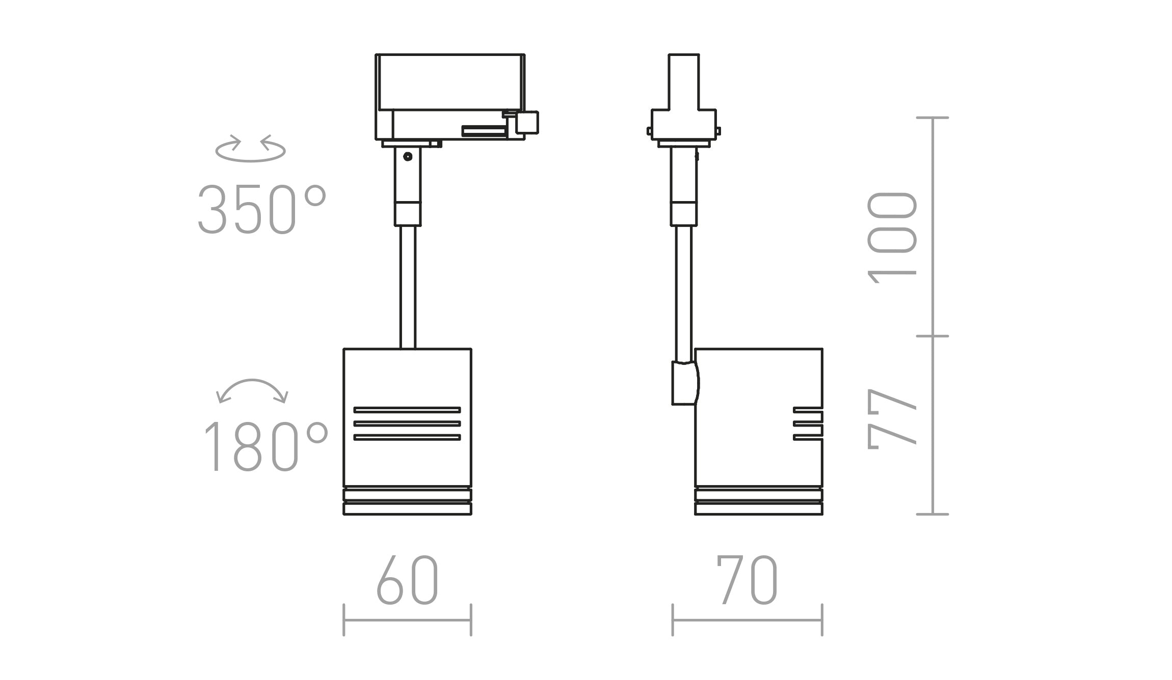 BEEBA I FOR 3-CIRCUIT TRACK - Product sketch