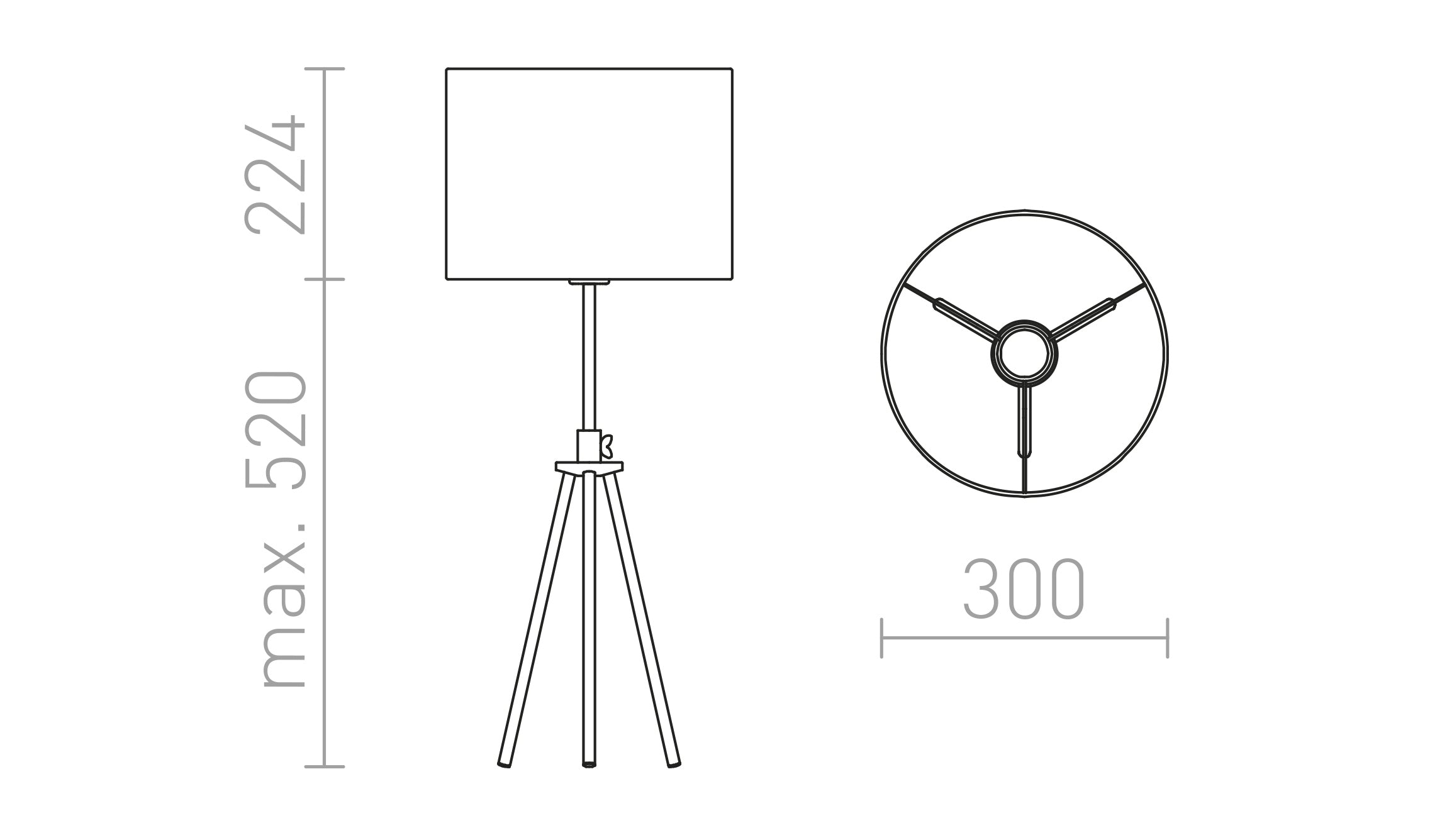 GARDETTE TABLE - Product sketch