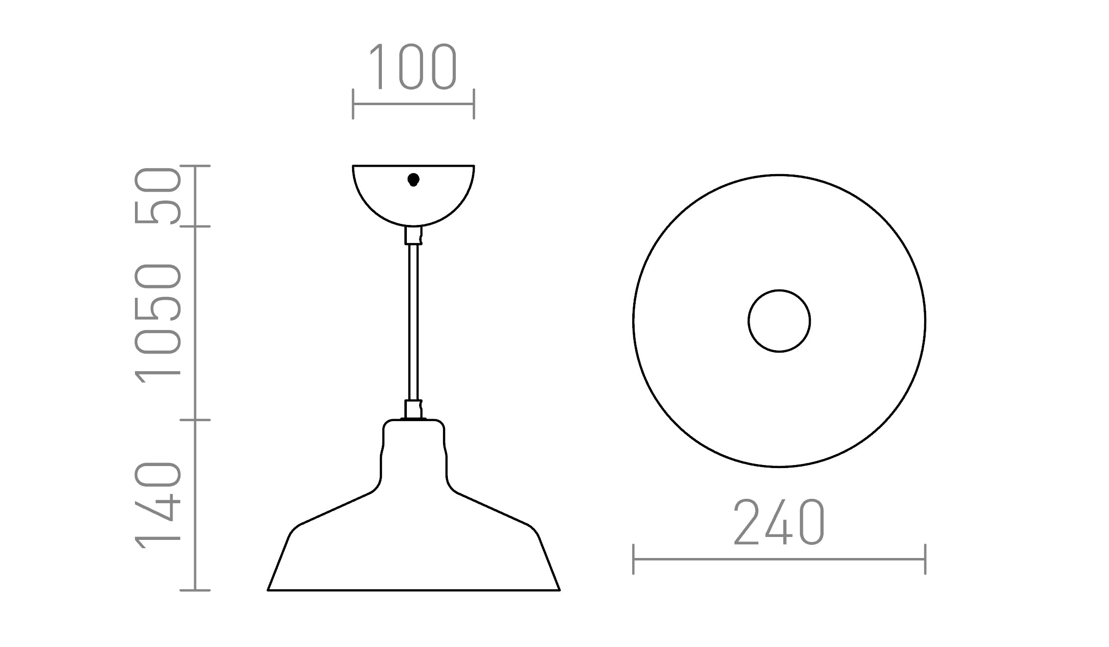 DORA  pendant lamp - Product sketch
