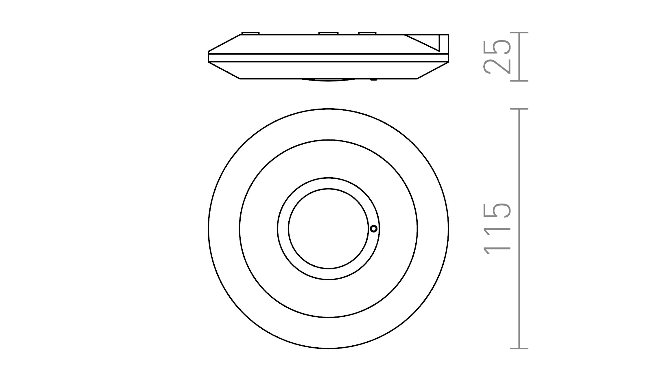 SENSOR CEILING - Product sketch
