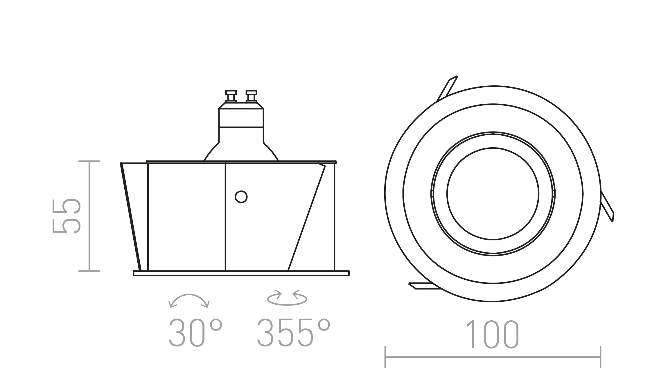 ESIX DIRECTIONAL ALUMINUM - Product sketch