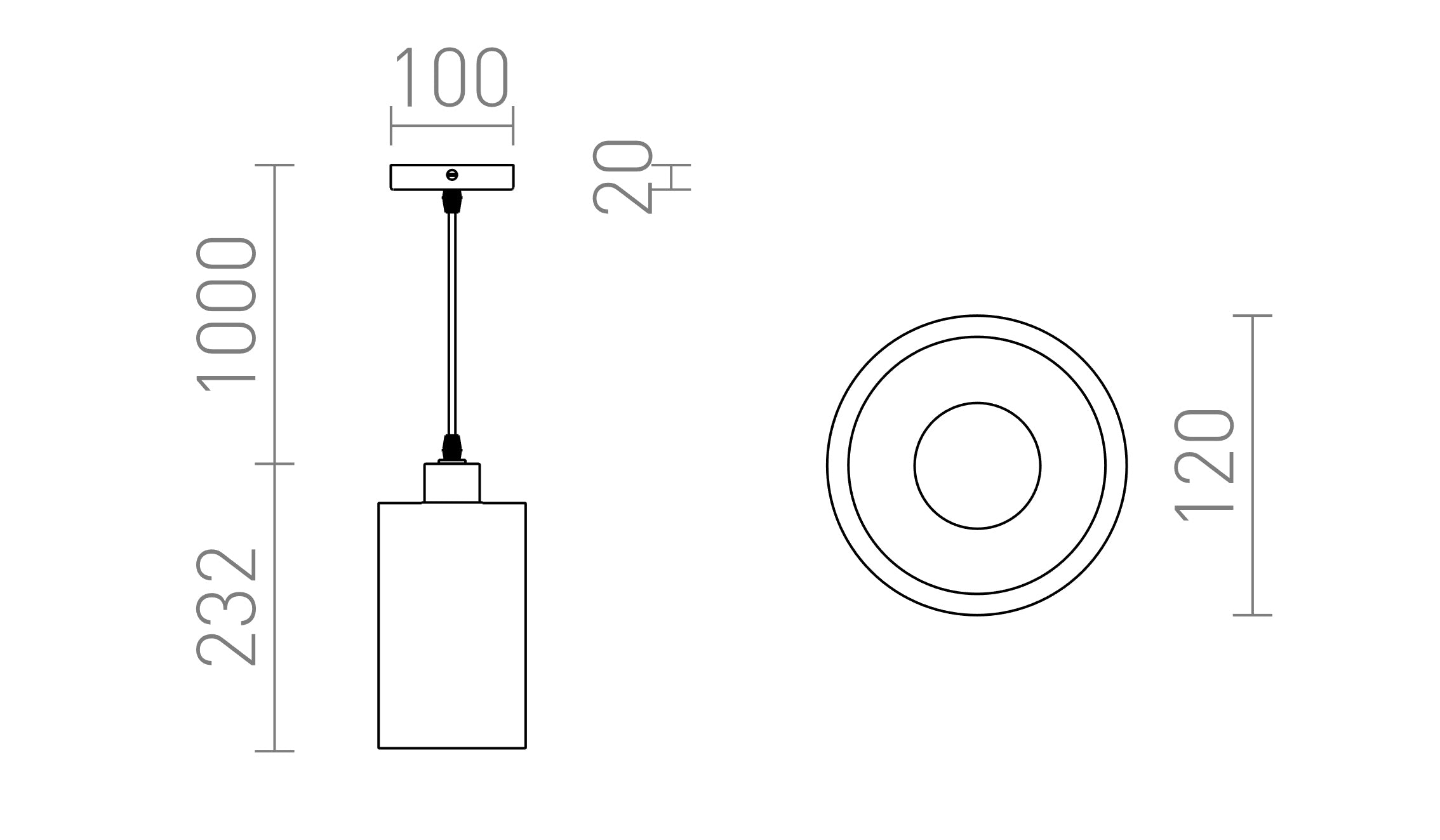 CAMINO PENDANT - Product sketch