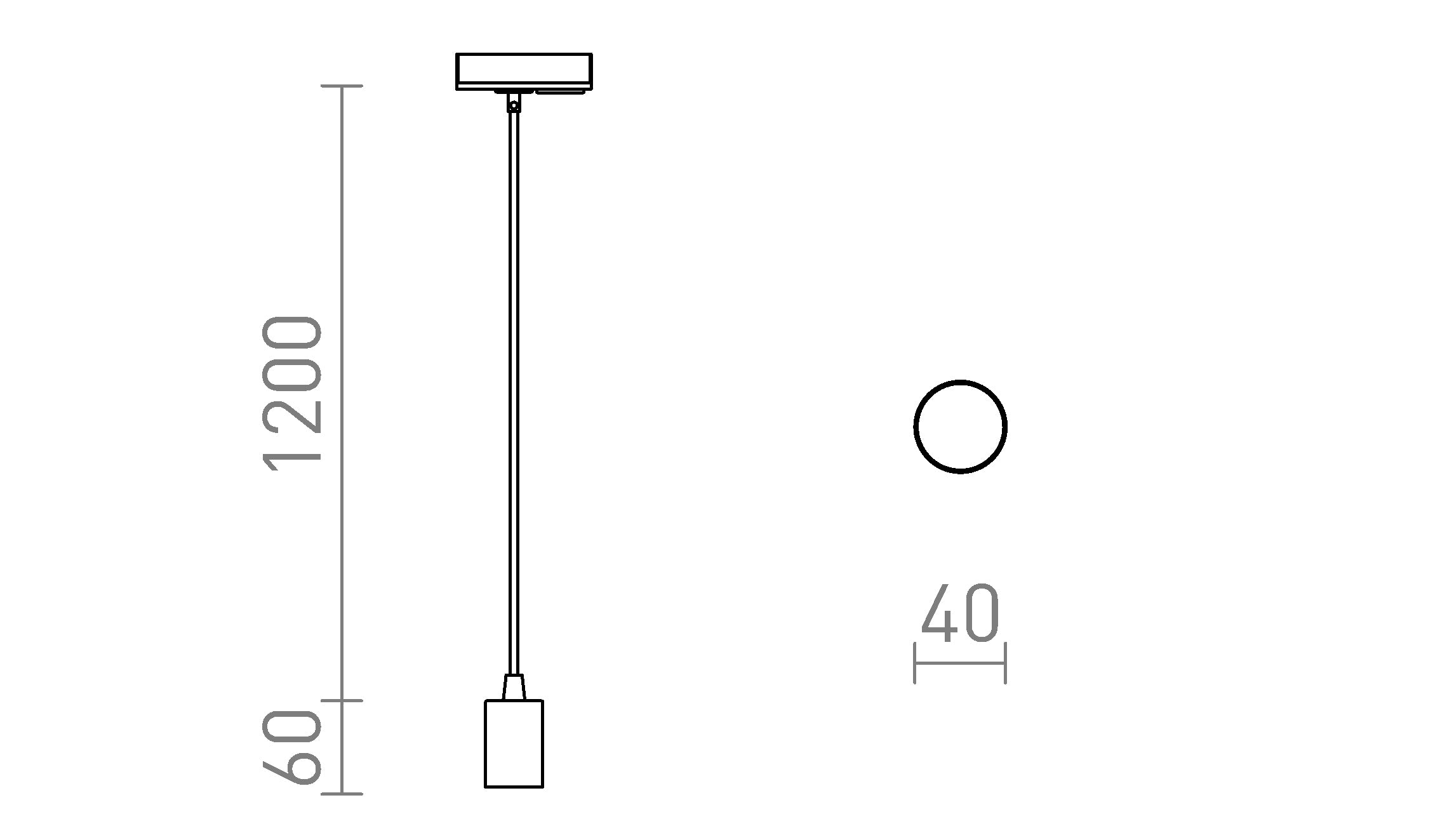ARAQ FOR 1-CIRCUIT TRACKS PENDANT - Product sketch