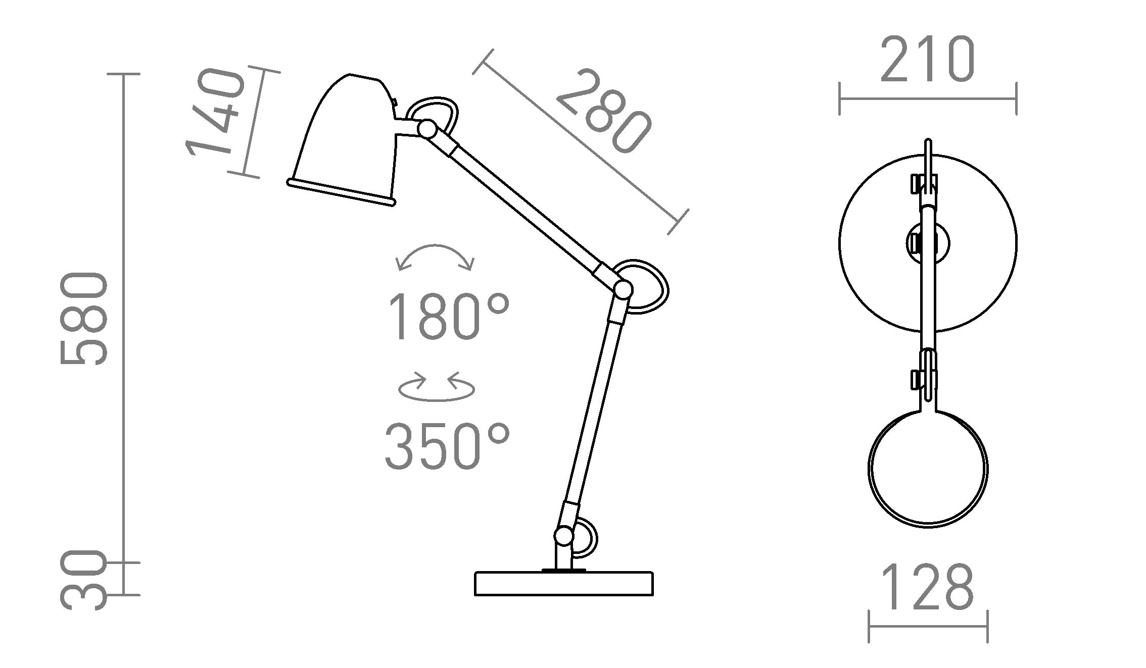 DANNY TABLE - Product sketch