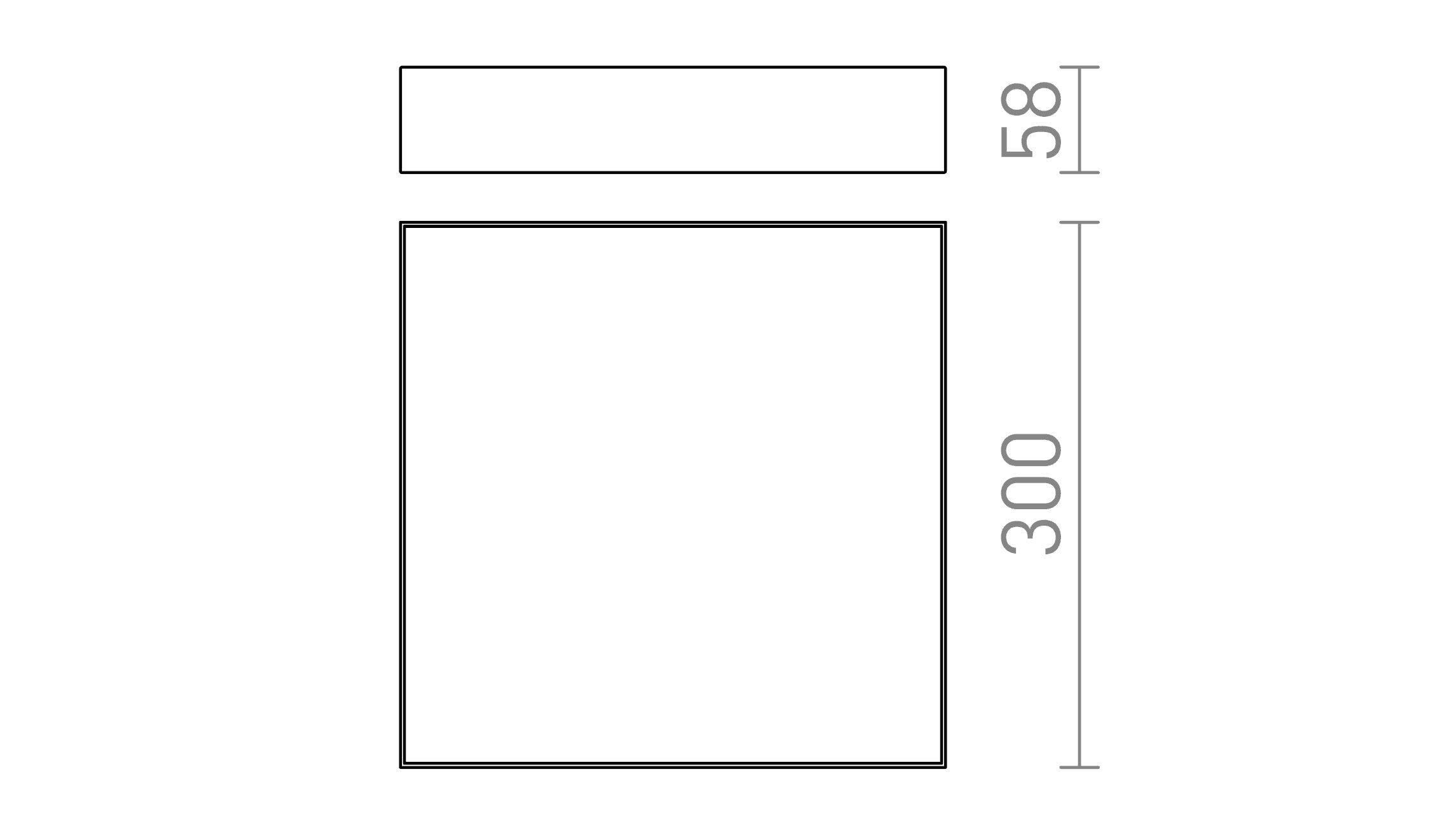 LARISA SQ 30 3CCT DIMM - Product sketch