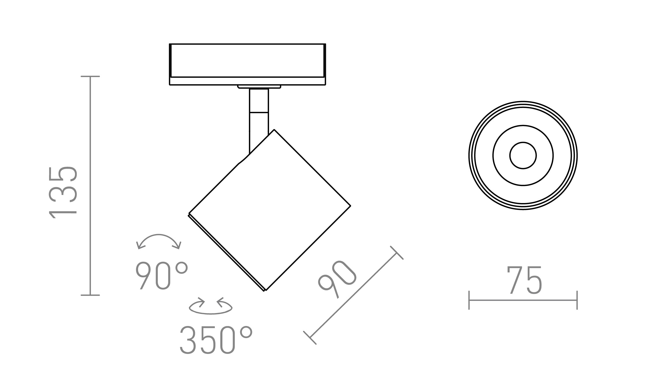 IRIS 7 FOR 1-CIRCUIT TRACKS - Product sketch