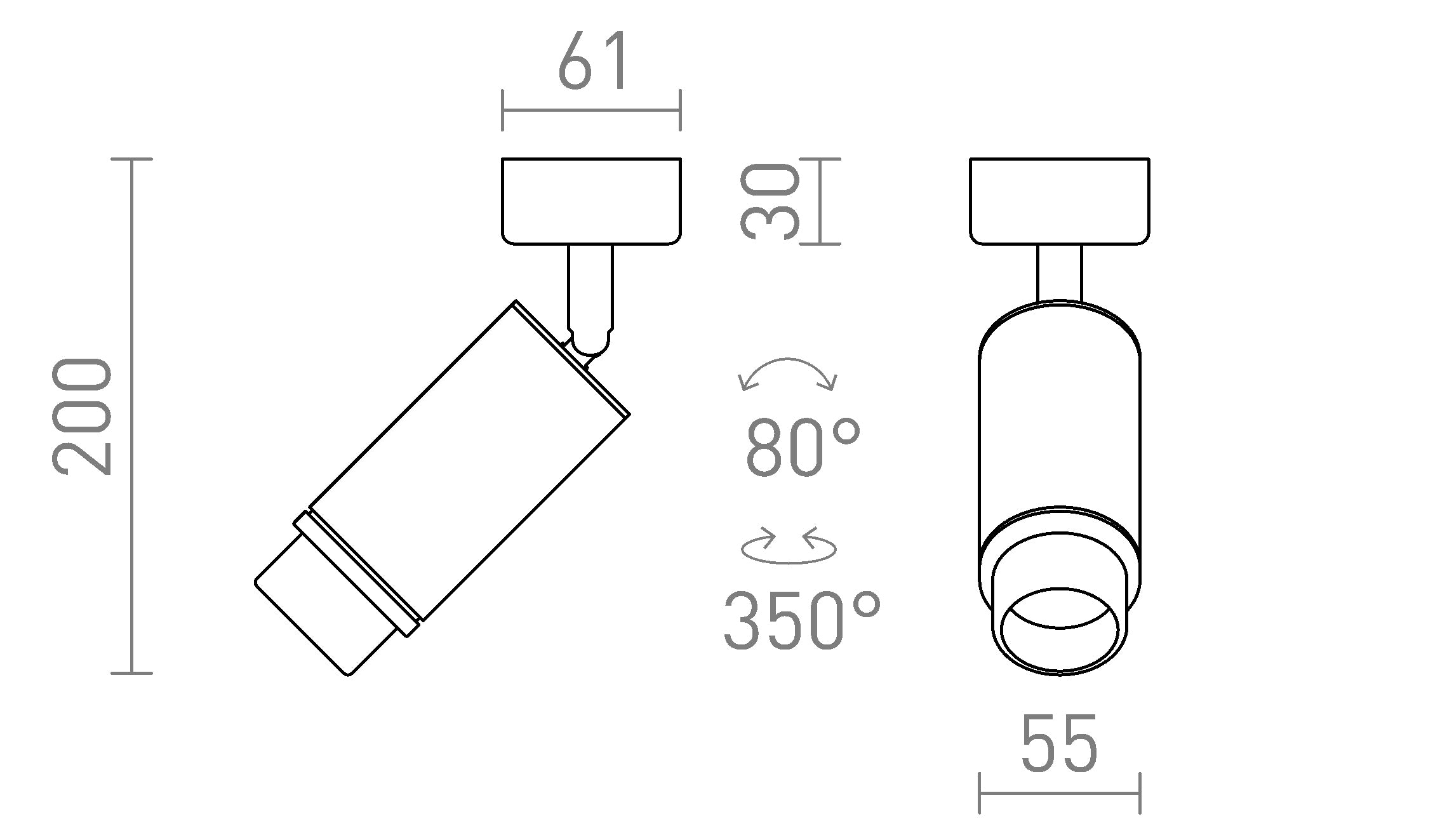 OPTIMUS 2 CEILING - Product sketch