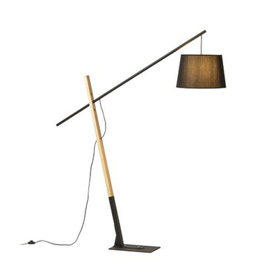 Wooden floor lamp