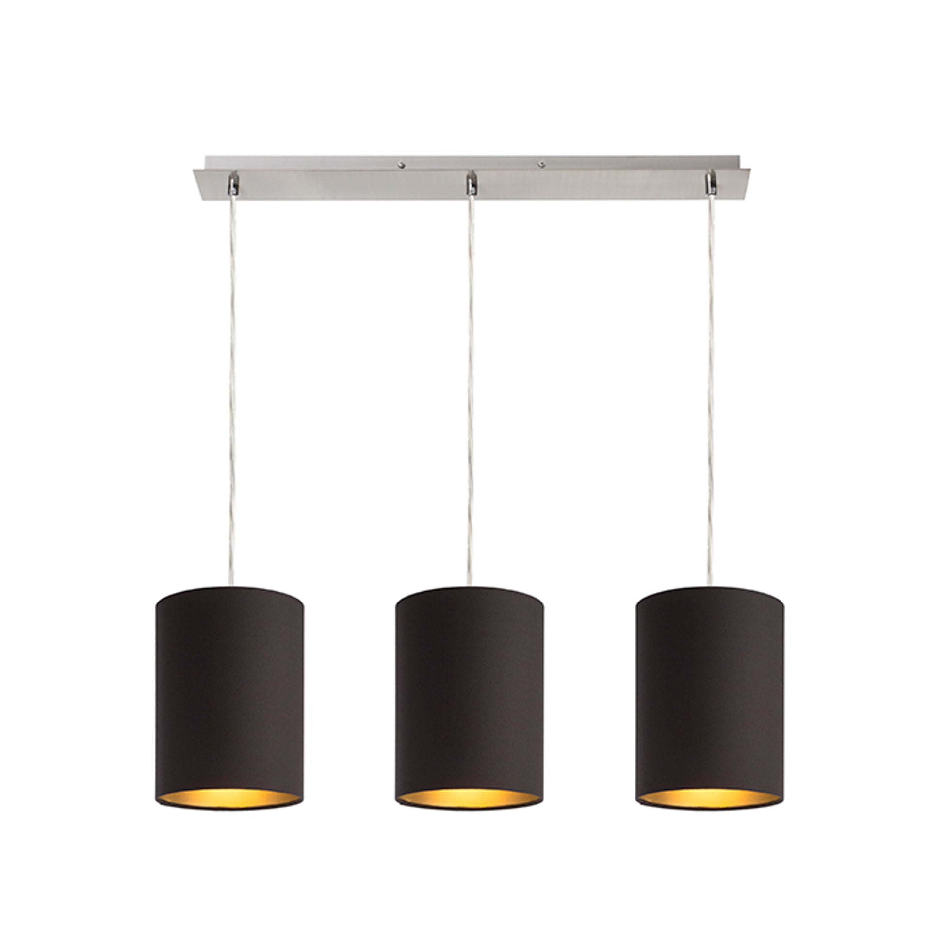 RENDL shades, shade bases, pendent sets MORE 60 pendant ceiling base  matt nickel 230V LED E27 3x15W R11774 3