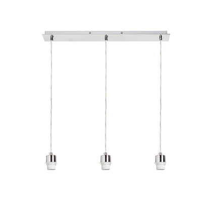 RENDL shades, shade bases, pendent sets MORE 60 pendant ceiling base  chrome 230V LED E27 3x15W R11775 1