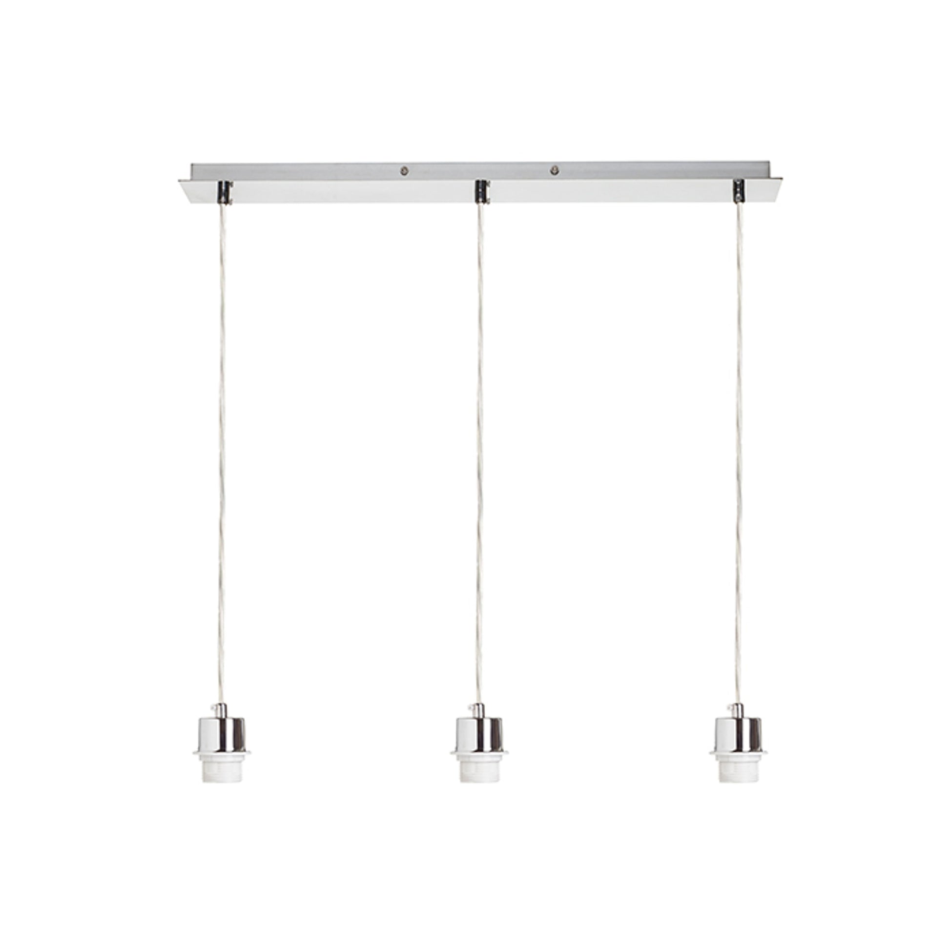RENDL shades, shade bases, pendent sets MORE 60 pendant ceiling base  chrome 230V LED E27 3x15W R11775 3
