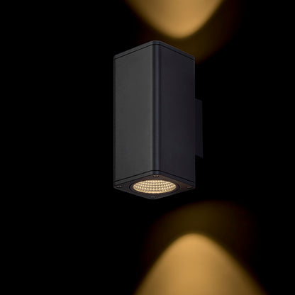 RENDL outdoor lamp MIZZI SQ II wall anthracite grey  230V LED 2x12W 46° IP54  3000K R11965 2