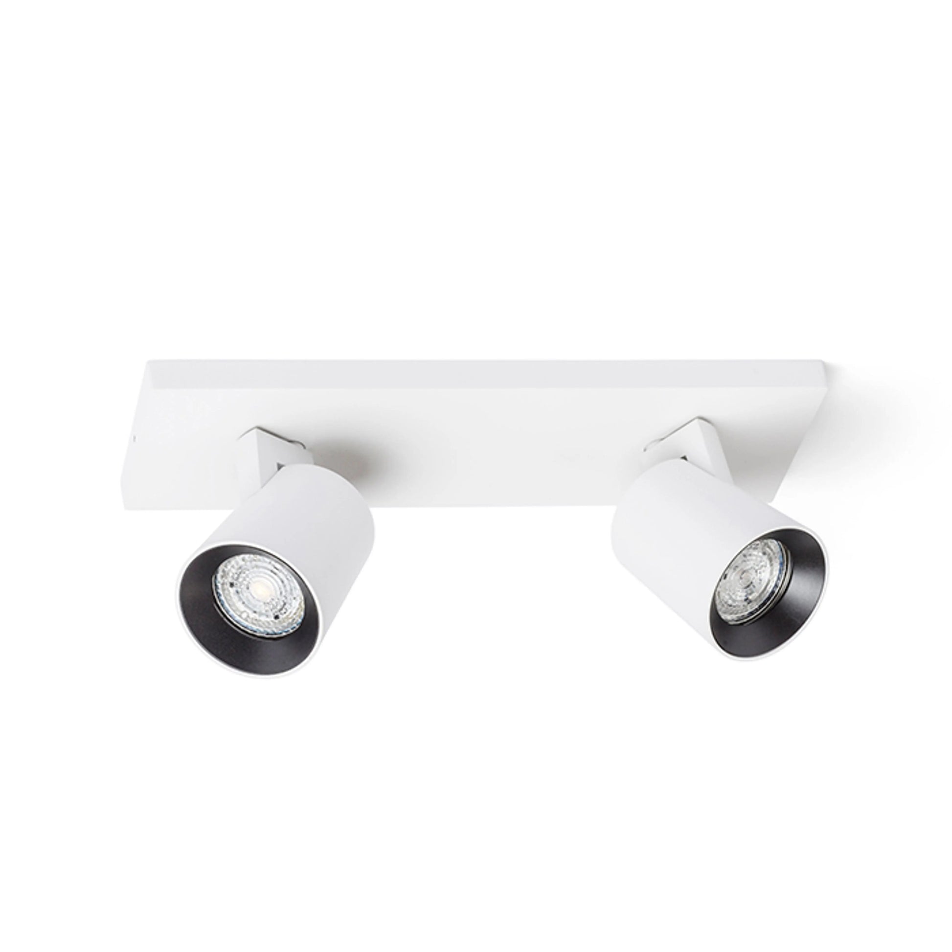 RENDL spotlight KENNY II surface mounted white/black  230V LED GU10 2x8W R12915 1