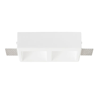 RENDL recessed light QUO SQ II recessed  plaster 230V LED GU10 2x8W R13126 6