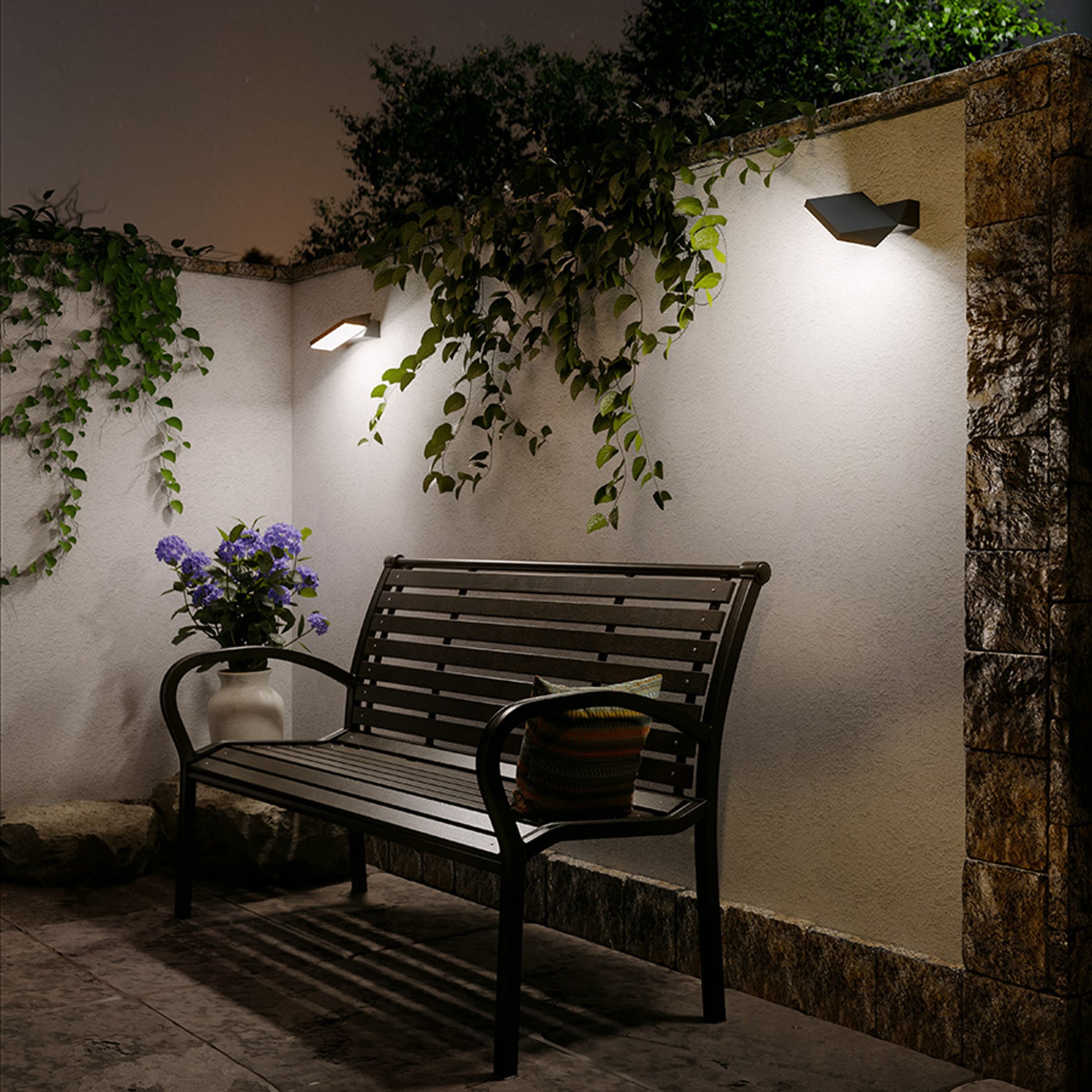RENDL outdoor lamp TWIST wall anthracite grey  230V LED 12W IP65  3000K R13616 2