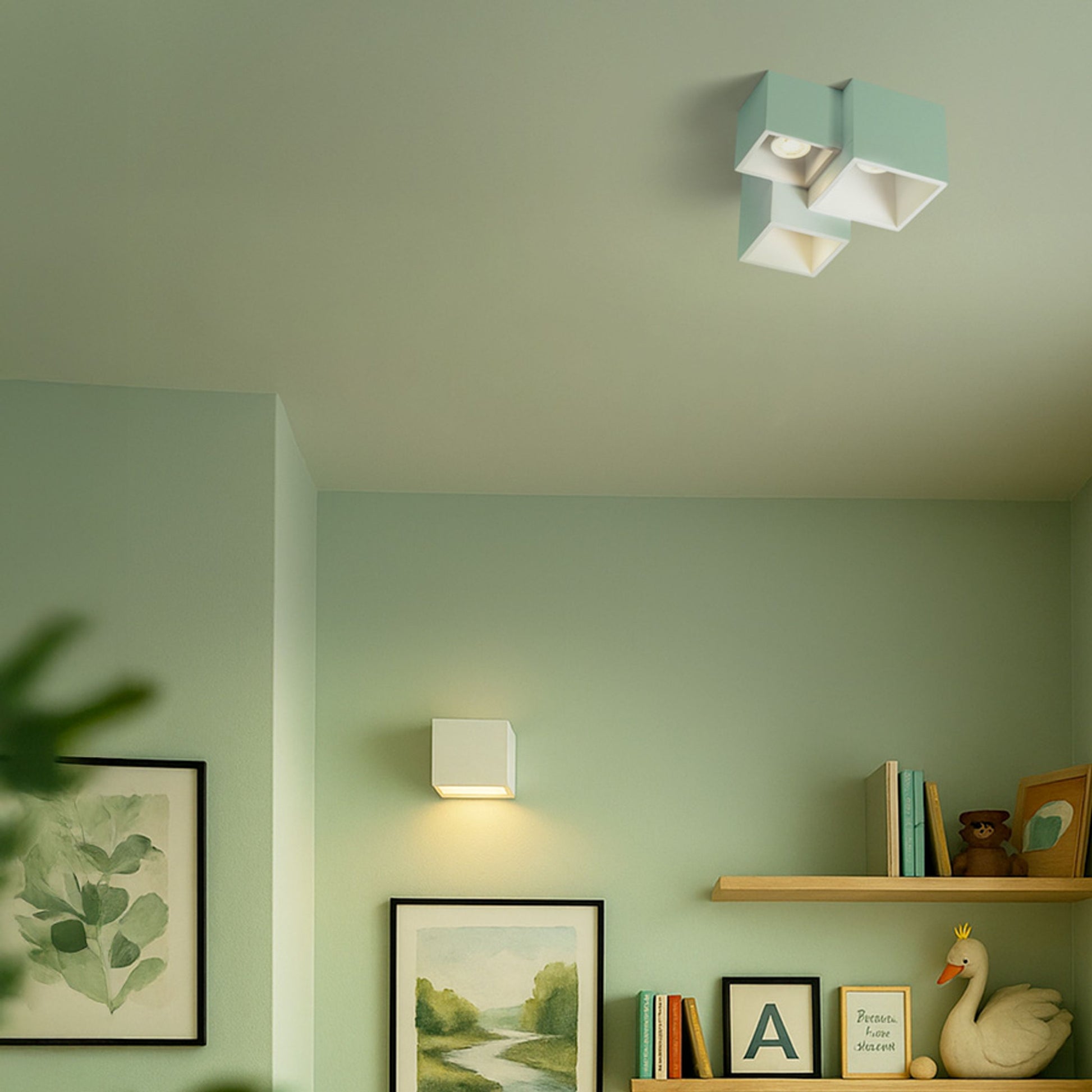 RENDL surface mounted lamp JACK III ceiling plaster 230V LED GU10 3x5W R13790 6