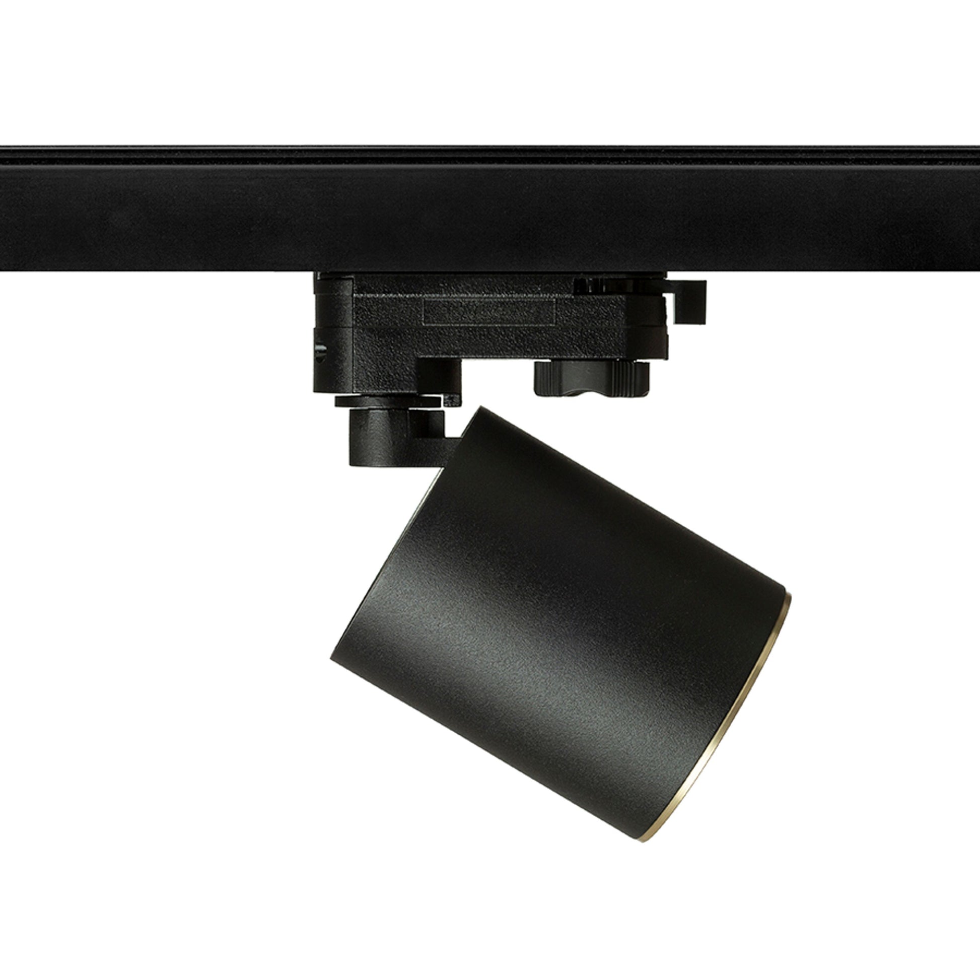 RENDL 3-circuit track system DARIO for 3-circuit tracks black brushed brass 230V LED GU10 9W R13874 6
