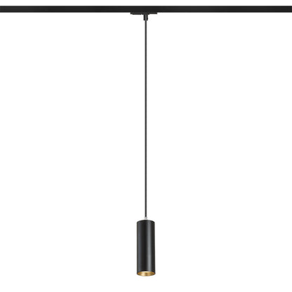 RENDL 1-circuit track system MAVRO for 1-circuit tracks pendant black/gold 230V LED 12W 38° 3000K R13982 2