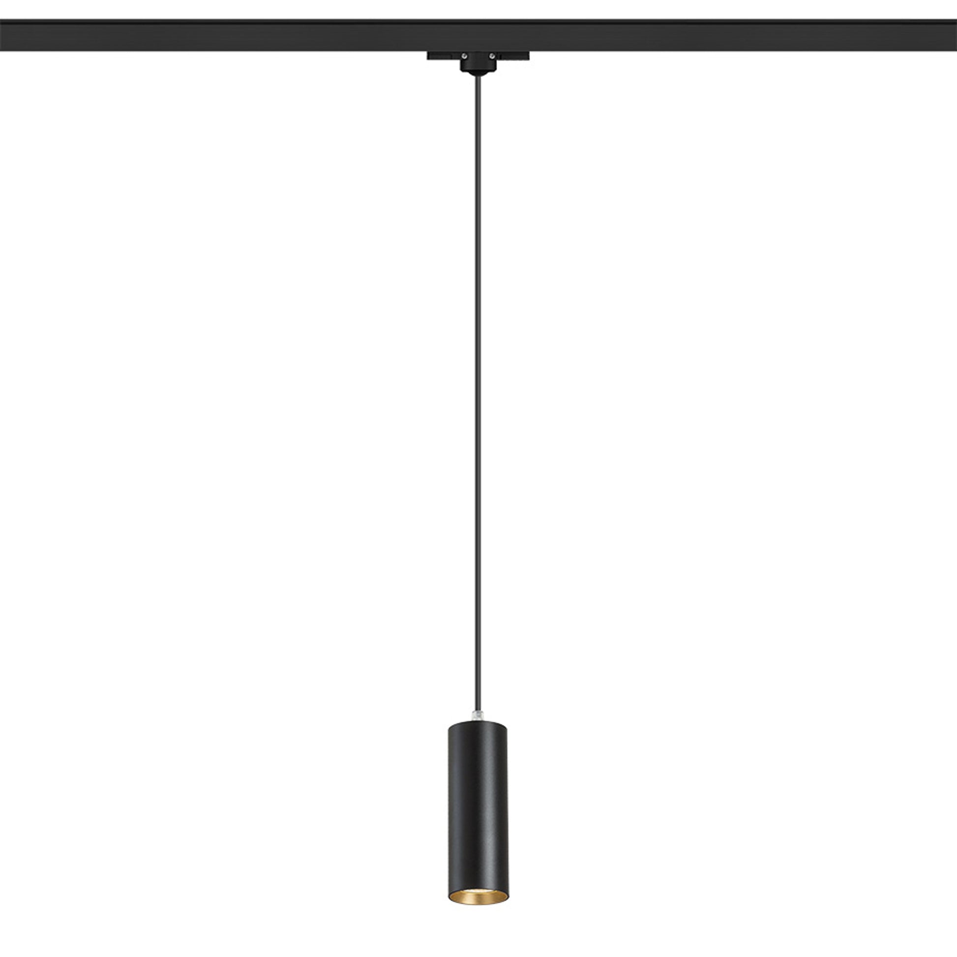 RENDL 3-circuit track system MAVRO for 3-circuit tracks pendant black/gold 230V LED 12W 38° 3000K R13985 2