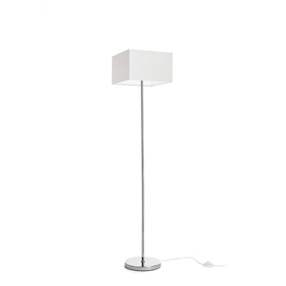 RENDL floor lamp NYC/TEMPO 30/19 floor  Polycotton white/chrome 230V LED E27 15W R14085 1