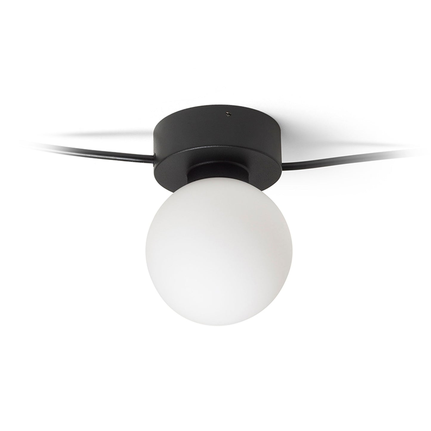 RENDL surface mounted lamp VELA V ceiling black opal-colored glass 230V LED G9 5x6W R14387 5